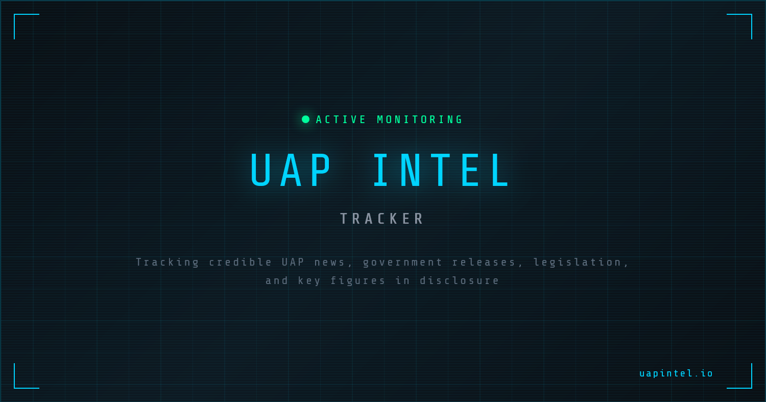 UAP Intel Tracker | Latest Updates